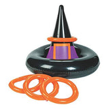 INFLATABLE WITCHES HAT RING TOSS GAME - Halloween Game - 5 Pieces - Glow-Paradise