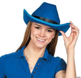 Stylish Cowboy Hats (Blue Color, 1 Quantity Per Pack) - Glow-Paradise