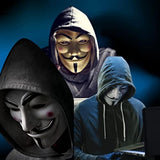V for Vendetta Mask, Hacker Mask Halloween Masks -White Anonymous Guy Masks for Kids - Glow-Paradise
