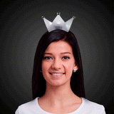 LED Light Up Crown Headband (White Color, 1 Quantity Per Pack) - Glow-Paradise