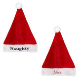 Nice & Naughty Santa Hats (2 Quantity Per Pack) - Glow-Paradise