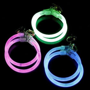 Glow In The Dark Earrings - Assorted Colors (6 Pairs Per Pack) - Glow-Paradise