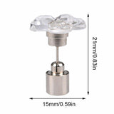 LED Light Up Flower Stud Earrings (White Color, 1 Pair Per Pack) - Glow-Paradise