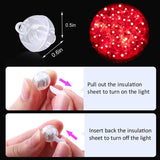 100PCs Mini Led Lights, Led Balloons Light up Balloons for Party Decorations Neon Party Lights for Paper Lantern Easter Eggs Birthday Party Wedding Halloween Christmas Decoration - Red - Glow-Paradise