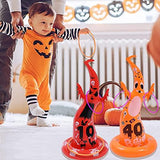 Dokeawo Inflatable Witch Hat Ring Toss Game, 16 Pcs Halloween Ring Toss Games Funny Garden Toys for Kids Adults Halloween Party Ring Toss Set - Glow-Paradise
