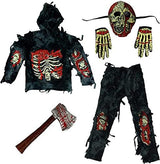Spooktacular Creations Zombie Deluxe Costume for Child with Bloody Axe (S(5-7)) - Glow-Paradise