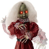 Best Choice Products Animatronic Roaming Creepy Doll Halloween Decoration, Haunted Holly Sound Activated Holiday Prop w/ Light-Up LED Eyes, Pre-Recorded Phrases - Glow-Paradise