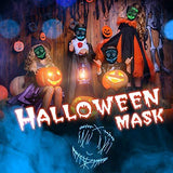 ILEBYGO Halloween Light Up Mask LED Purge Mask Scary Mask with EL Wire 3 Flashing-Modes for Halloween Festival, Party, Cos Play (Blue) - Glow-Paradise