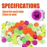 CCINEE 72PCS Halloween Bouncing Ball,Glow in Dark Bouncy Balls Toys for Kids Halloween Party Decoration Favor Bag Fillers - Glow-Paradise