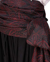 ThePirateDressing Pirate Medieval Renaissance Halloween Cosplay Costume Brocade Large Sash (Brocade# 49, Lined) - Glow-Paradise