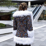 LED Light Faux Fur Coat – LED Clothing Cloak Rave Clothes for Women and Men (Brown, Large) - Glow-Paradise