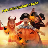 KIMOBER 3pcs Light up Pumpkin Puffer Balls,LED Flash Pumpkin Man Stress Squeezing Balls for Halloween Party Favor Supplies - Glow-Paradise