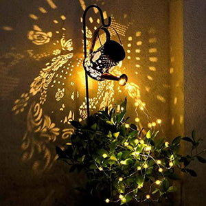 Ostritec Solar Outdoor Watering Can Lights, Waterproof Hanging Solar Lantern, Garden Lights Decoration with Light String, Suitable for Patio Yard Table Path Party RV - Glow-Paradise