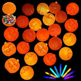 JOYIN 24 Pcs Halloween Pumpkin Shells with 48 Pcs Glow Sticks (Total 72) for Halloween Party Favors, Glow in the Dark, Halloween Light Up Party Supplies, Halloween Party Decorations - Glow-Paradise