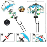 Solar Outdoor Lights, Garden Decor, Solar Umbrella Lights, Waterproof Metal Flowing Water Lights for Patio, Lawn, Walkway, Path,Flower Pot - Glow-Paradise