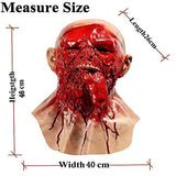 LEKA NEIL Halloween mask-zombie mask-Vampire Mask-Creepy Costume Corpse Party Overhead Mask (Red-B) - Glow-Paradise