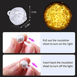 100PCs Mini Led Lights, Led Balloons Light up Balloons for Party Decorations Neon Party Lights for Paper Lantern Easter Eggs Birthday Party Wedding Halloween Christmas Decoration - Warm White - Glow-Paradise