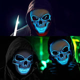 Halloween Mask LED Light up Costumes Scary Mask for Party Supplies Favor - Glow-Paradise