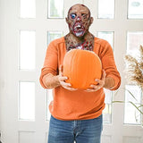 Scary Zombie Mask Halloween Mask Creepy Monster Head Mask Halloween Cosplay Costume Prop for Adult - Glow-Paradise