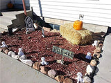 Scary Skull and Hands Skeleton, Realistic Skeleton Lawn Stakes Halloween Decorations Event Party Supplies, Halloween Graveyard Décor - Glow-Paradise