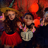 40 Pieces Halloween LED Flash Finger Rings Bulk Halloween Party Favors Light up Rings for Halloween Cosplay Birthday Party Decoration Supplies - Glow-Paradise