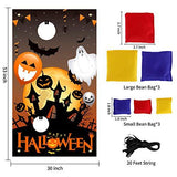 Figoal Halloween Bean Bag Toss Game with Pumpkin Ghost Bat Kids Children Family Party Halloween Night Theme Indoor/Outdoor Parties Supplies Decoration - Glow-Paradise
