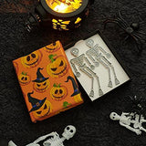 White Skeleton Halloween Earring for Women, Skull Halloween Drop Earrings 9.7cm - Glow-Paradise