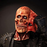 Lanckeli Double Layer Peelable Surface Halloween Horror Mask, Scary Joker Mask + Bloody Creepy Skull Mask with Moving Jaw, Made of Latex, Skin Friendly, Suitable for Horror Costume Parties. - Glow-Paradise