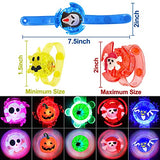15Pack Halloween LED Spin Bracelets Halloween Toys Gifts Party Favors for Kids 15 Style Pumpkin Spider Flash Light up Fidget Toy Halloween Treat Goodie Bag Glow in the Dark Party Supplies - Glow-Paradise
