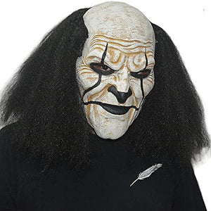 Halloween Mask for Men Cosplay Scary Clown Masks for Adults (Black) - Glow-Paradise