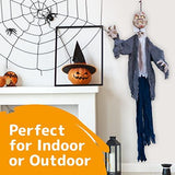 Halloween Hanging Zombie and Groundbreaker Decoration for The Best Halloween Decorations Zombie Outdoor Prop with Flowing Robe - Glow-Paradise