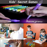 32 Pack Invisible Ink Pen with UV Black Light Secret Spy Pens Magic Disappearing Ink Markers School Supplies Kids Party Favors Halloween Birthday Gift for Boys Girls Goodie Bags Stuffer (2 Style) - Glow-Paradise