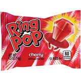 Ring Pop Individually Wrapped Back to School Red Cherry Party Pack – 30 Count Cherry Flavored Red Candy Lollipop Suckers - Red Candy for School Treats & Care Packages - Glow-Paradise