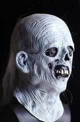 RAPGET Horror Mask Zombie Mask Creepy Mask Old Man Mask Halloween Novelty Costume Party Latex Full Head Mask Zombie Cosplay Props(white) - Glow-Paradise