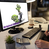 GOOSH 6 Feet High Halloween Inflatable Terror Green Zombies Raise Hands Blow Up Yard Decoration Clearance with LED Lights Built-in for Holiday/Party/Yard/Garden - Glow-Paradise