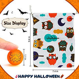 Shemira 64pcs Glow in The Dark Bouncing Balls,8 Halloween Theme Designs Bouncy Toys Balls, Halloween Party Favor Supplies, Trick or Treating Goodie, Halloween Miniatures,School Classroom Game Rewards - Glow-Paradise