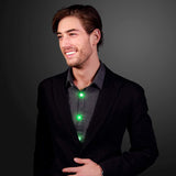 LED LIght up Clip On Blinky Light Earrings (Green Color) - Glow-Paradise