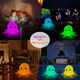SEMANJLL Solar Powered Octopus Floating Pool Light, 20 inch 16 RGB Colors Changing LED Glow Ball Inflatable Octopus with Cute Expression(2 Pack) - Glow-Paradise