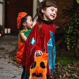 Lulu Home Halloween Jack O Lantern Bags, Plastic Goodie Bags for Trick Or Treat, Party Favor Bags, 72PCS - Glow-Paradise