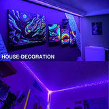 Onforu 32.8ft LED Black Light Strip Kit, 600 Units Lamp Beads, 12V Flexible Blacklight Fixtures, 10m LED Ribbon, Non-Waterproof Black Lights for Glow Party, Indoor Birthday Party, Body Paint,Halloween - Glow-Paradise