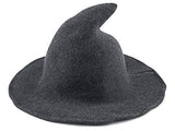 Edoneery Halloween Witch Hat for Women Wide Brim Foldable Pointed Cap for Halloween Party Costume Accessory - Glow-Paradise