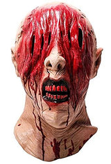 LEKA NEIL Halloween mask-zombie mask-Vampire Mask-Creepy Costume Corpse Party Overhead Mask(Red-A) - Glow-Paradise