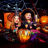 YUJUN 68PCS Halloween Light up Toys,Halloween Party Favors Flashing Ring Bracelets Necklace Trinkets Glow in The Dark LED Finger Lights for Kids Halloween Treats Games Gifts Prizes Non Candy Goodie Bag Fillers (4 Style) - Glow-Paradise