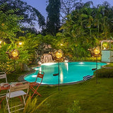Garden Decor Solar Lights Metal Snail Outdoor LED Stakes for Pathway, Patio, Lawn, Yard, Lawn Ornament(Bronze) - Glow-Paradise