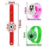 15 Pack Halloween LED Bracelets Halloween Party Favors for Kids 15 Styles Halloween Toys Gifts Halloween Trick Or Treat Goodies Bags Flashing Light Up Bracelet Glow in The Dark Party Supplies - Glow-Paradise