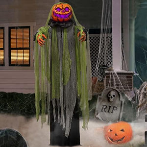 Halloween Decorations Outdoor - 6 Ft. Large Animated Root of Evil Prop with Spooky Sound - Sound & Touch Activated Sensor - Animatronic Scary Props Decor for Home Party Indoor Outside Yard Decoration - Glow-Paradise