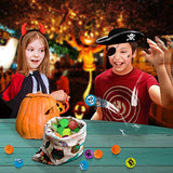 72 Glow in The Dark Bouncing Balls,8 Halloween Theme Designs for Halloween Party Favor Supplies, School Classroom Game Rewards, Trick or Treating Goodie, Halloween Miniatures/Prizes(with pouch bag) - Glow-Paradise