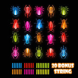 Halloween Glow in The Dark Party Favor Set, 20 Critters&40 Glow Sticks for Halloween Trick or Treating Goodie, School Classroom Game Rewards, Halloween Miniatures, Halloween Prizes for Kids. - Glow-Paradise