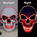 Halloween Mask LED Light up Costumes Scary Mask for Party Supplies Favor - Glow-Paradise