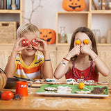 CCINEE 36pcs Rubber Wristbands 6 Novelty Halloween Pattern Silicone Bracelets Rubber Bands for Halloween Party Bag Filler Supply - Glow-Paradise